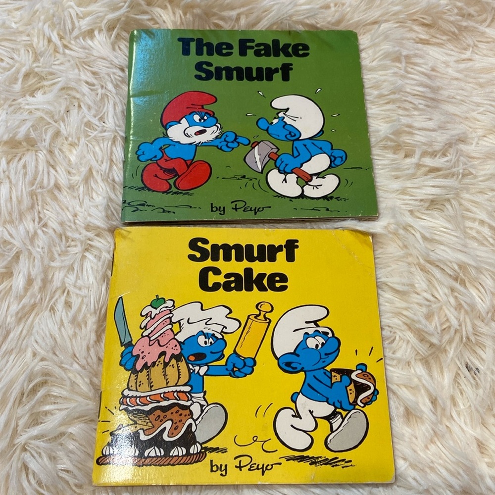 Vintage‎ 1980 Smurf books